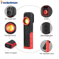 Pocketman COB+LED Rechargeable Work Light | 3-Color Temp, Magnetic