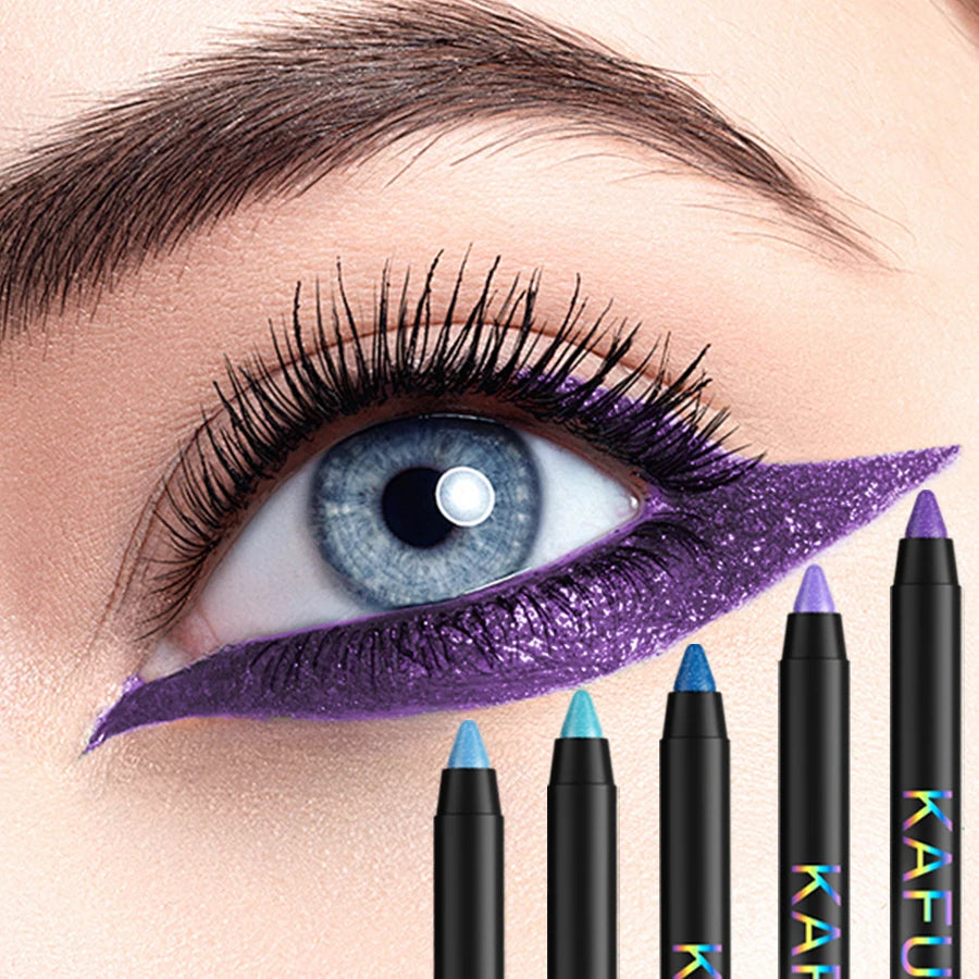 10-color Colorful Eyeliner Pen Pigmented Waterproof Pearly Shimmer