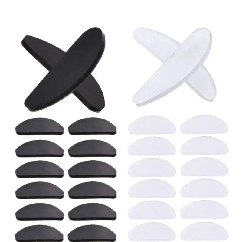 Adhesive Silicone Nose Pads for Glasses – Non-Slip, Clear
