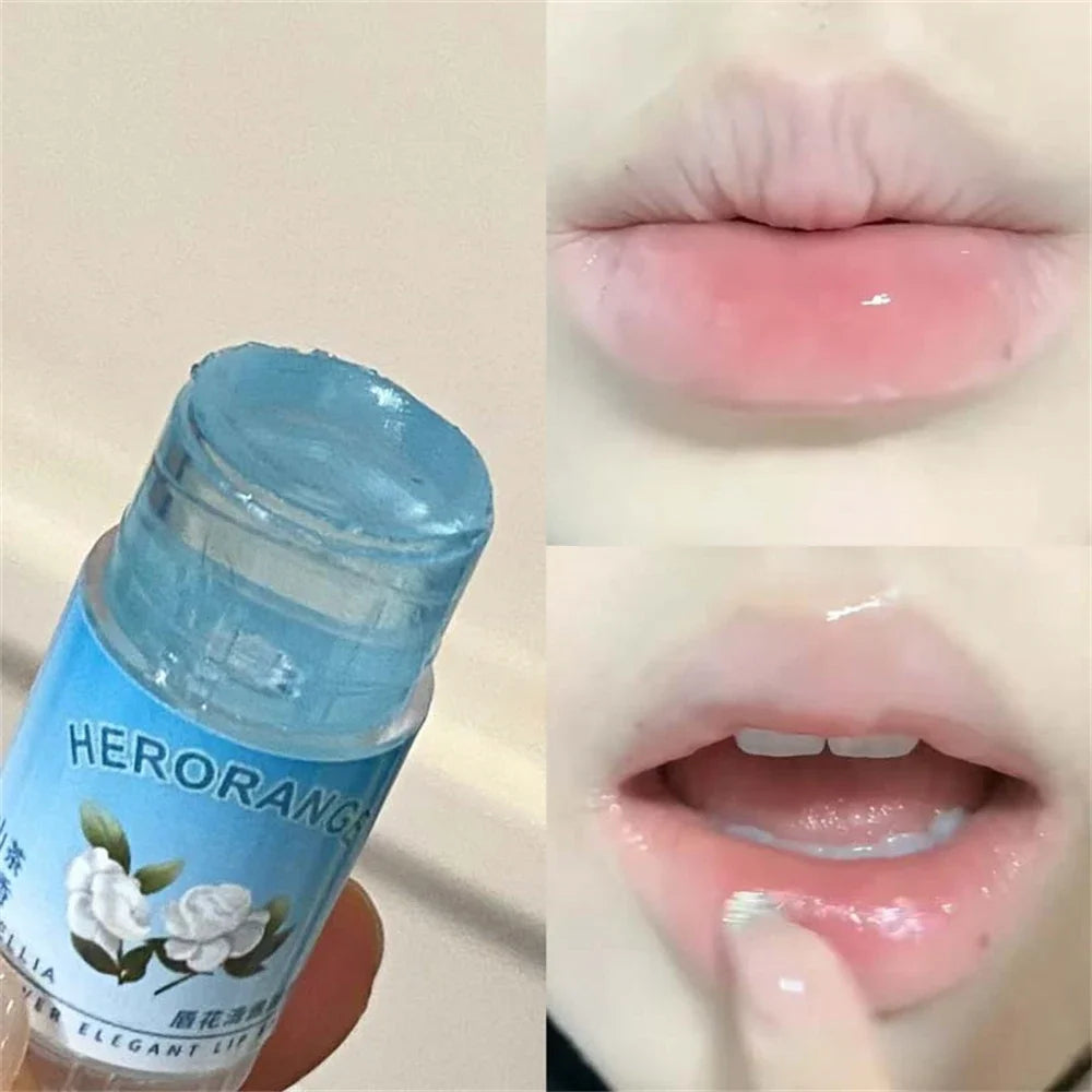 Transparent Coconut Fruit Lip Balm Care Moisturizing Fade Fine Lines Zpaxo 03 Camellia