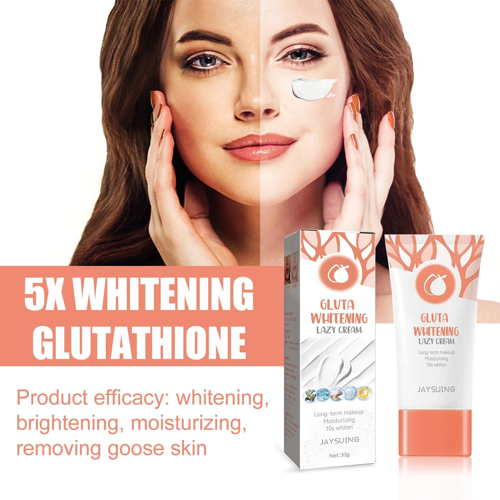 Jaysuing Whitening Cream Firming and Moisturizing Repair Cream for Facial Skin Zpaxo