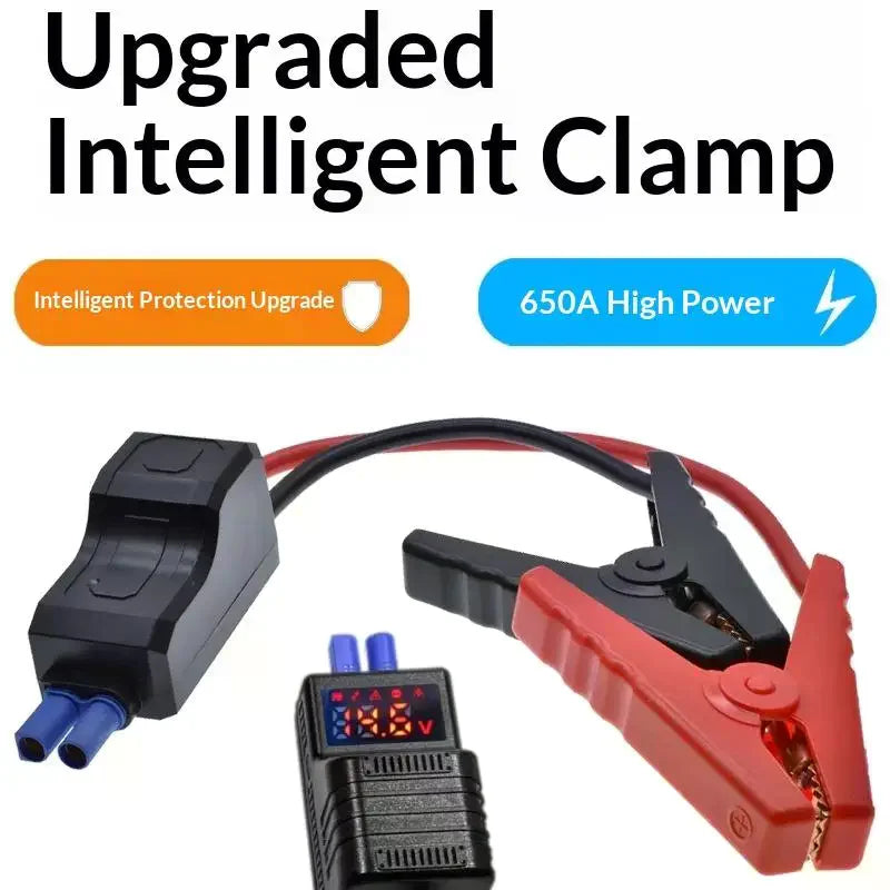 Intelligent Clamp Booster 650A 12V Anti Reverse Connection Emergency Zpaxo