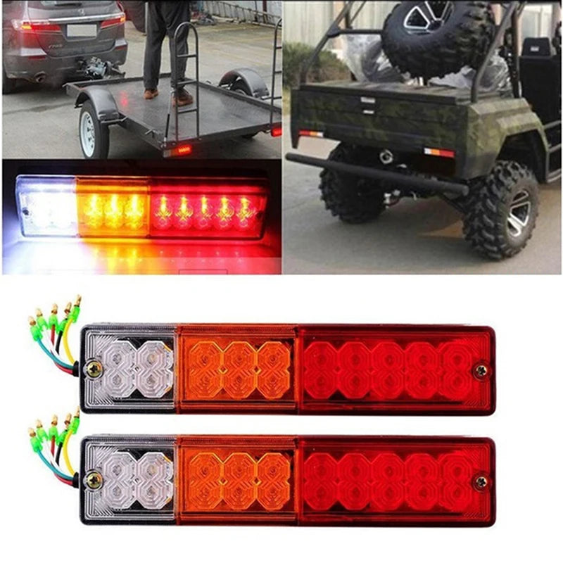 12V 20 LED Tail Light Taillight Turn Signal Indicator Stop Lamp Rear