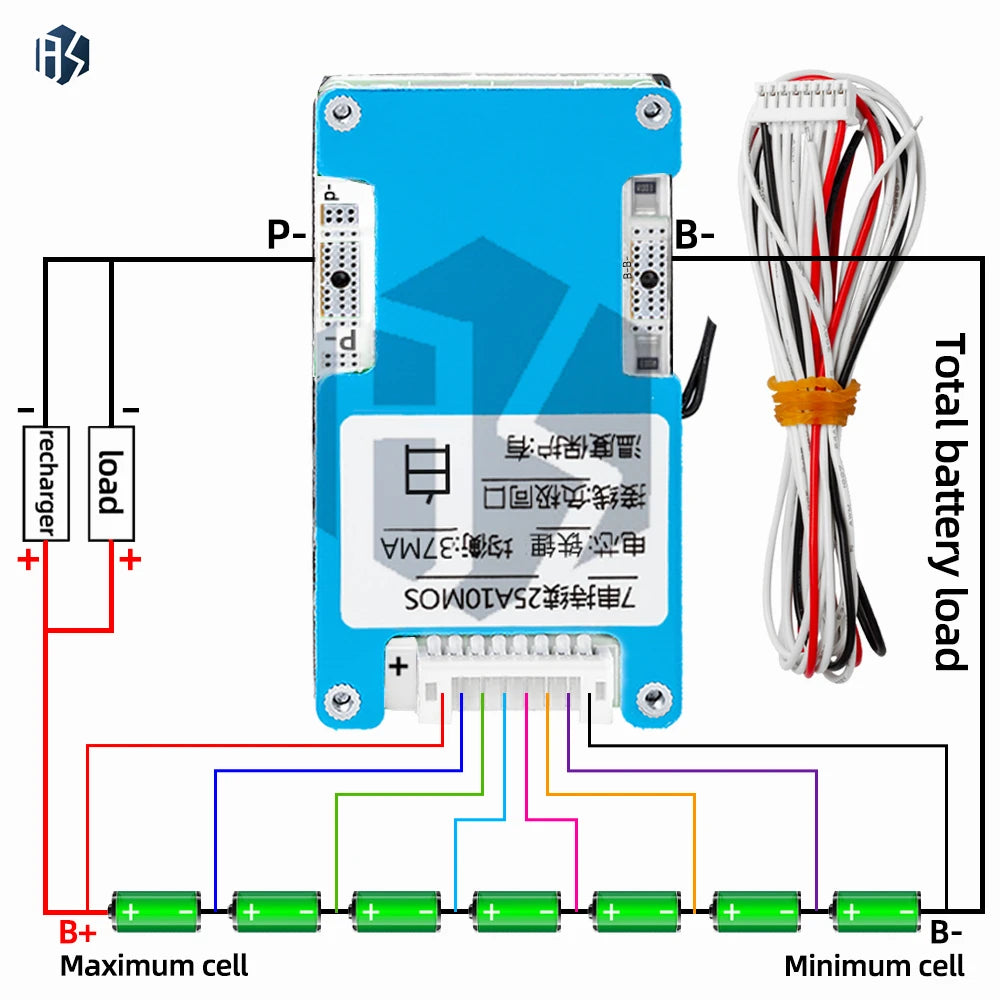6S 7S 24V 15A 20A 25A LiFePO4 Battery Balanced Charge Equalizer Board Zpaxo