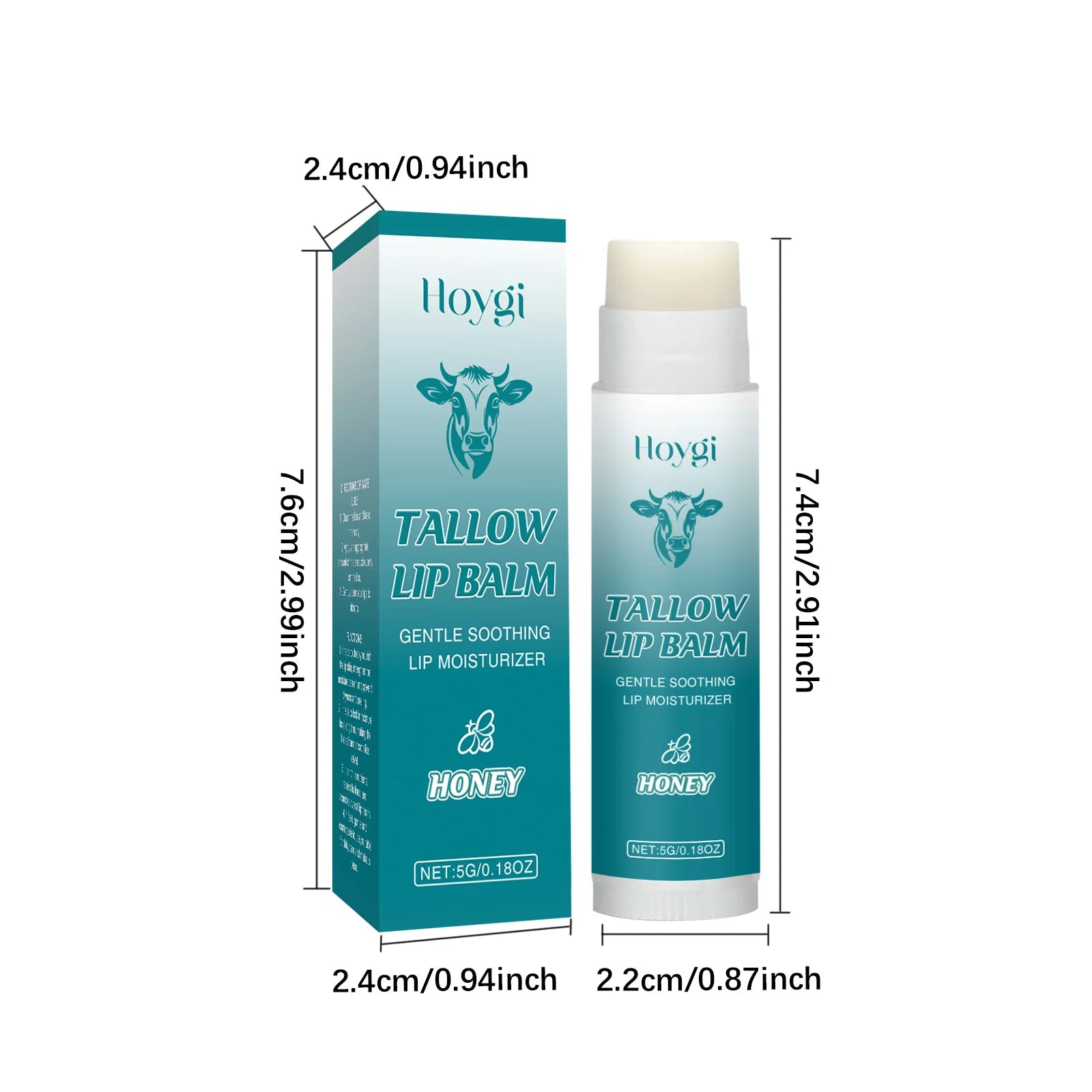 Hoygi Tallow & Honey Lip Balm – Deep Moisture & Plumping Lip Balm Zpaxo