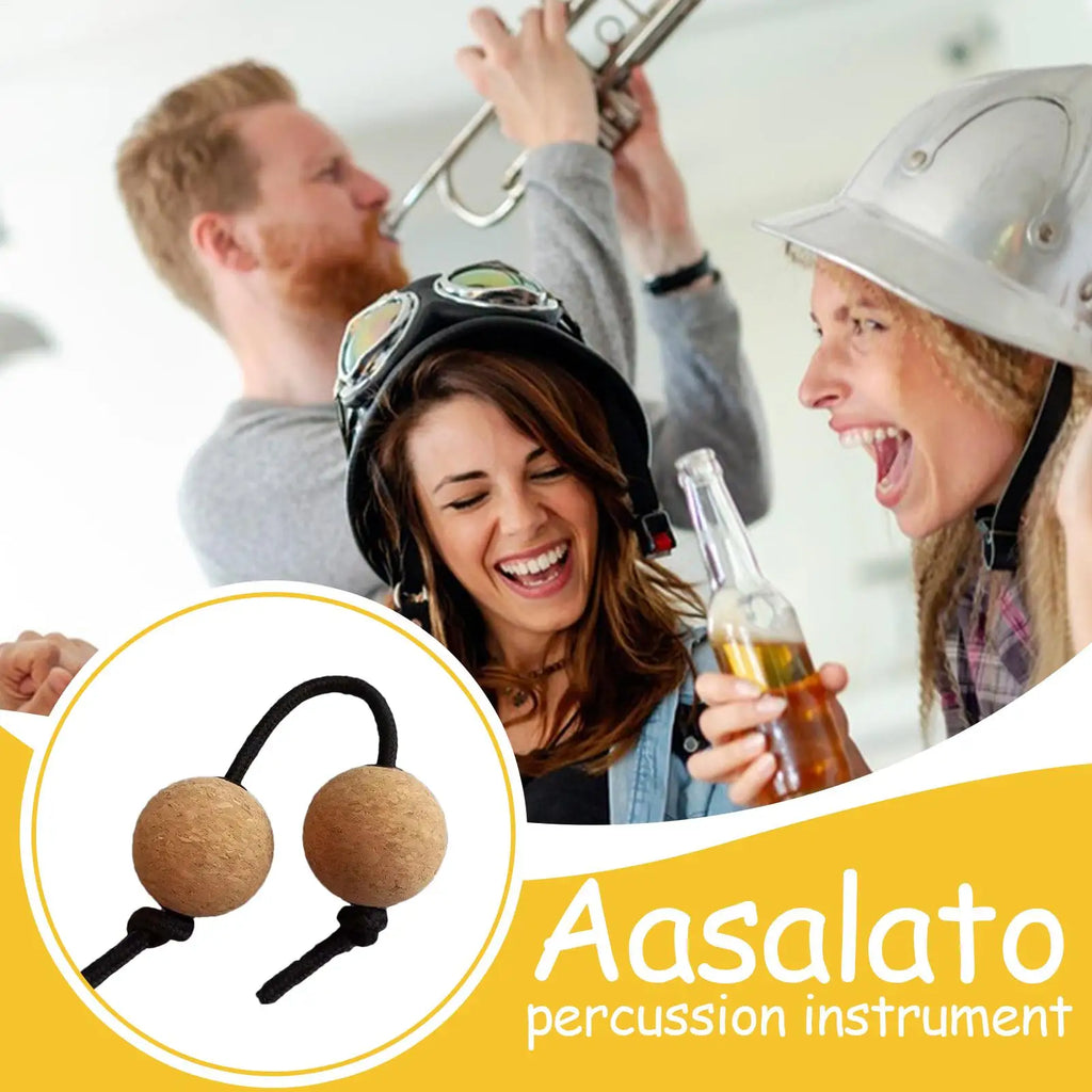 Asalato Shaker Balls 2 Pairs Rhythmic Percussion Instrument African