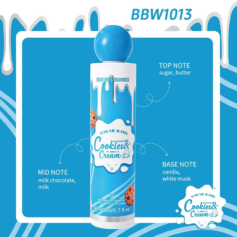 Sublime Gourmet Fragrance Mist, Unisex Fresh Berry Sweet Cookie Chocolate Cream Scent Body Spray 168ml Alluring Aroma Splash Zpaxo Sweet Cookies 168ml