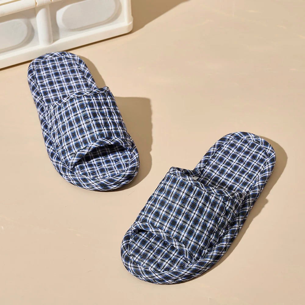 Fashion Men Slippers Lightweight Home Shoes Antislip Soft Fabric
