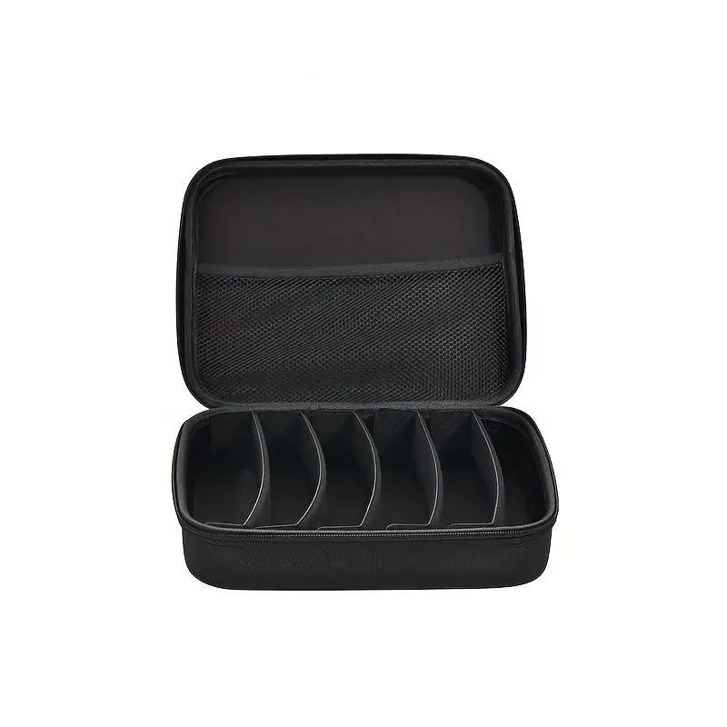 6 7 Compartment Adjustable Glasses Storage Box Portable Organizer
