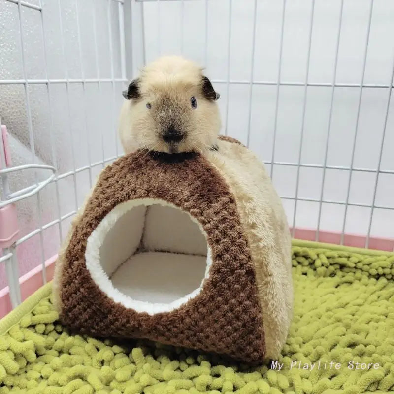 Hamster Hanging Hammock Warm Bed Plush House Hideout Cage Accessory