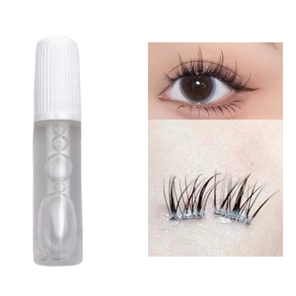 1/3Pc Black White Clear Mini Eyelash Glue Flawless Eyelash Beauty Adhesive Smooth Fast Drying for DIY Repair Bonding Cosmetics Zpaxo Clear-1Pc