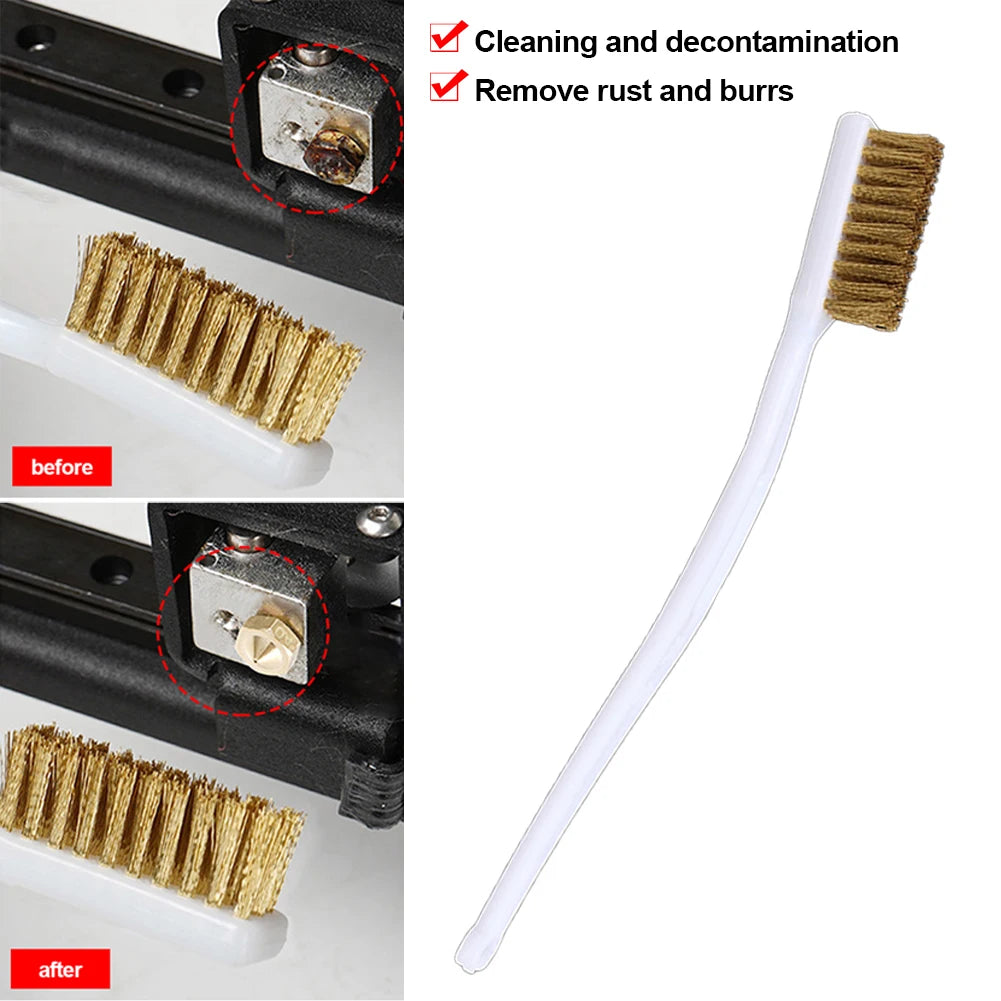 Copper Wire Brush – 3D Printer Nozzle & Heater Block Cleaner