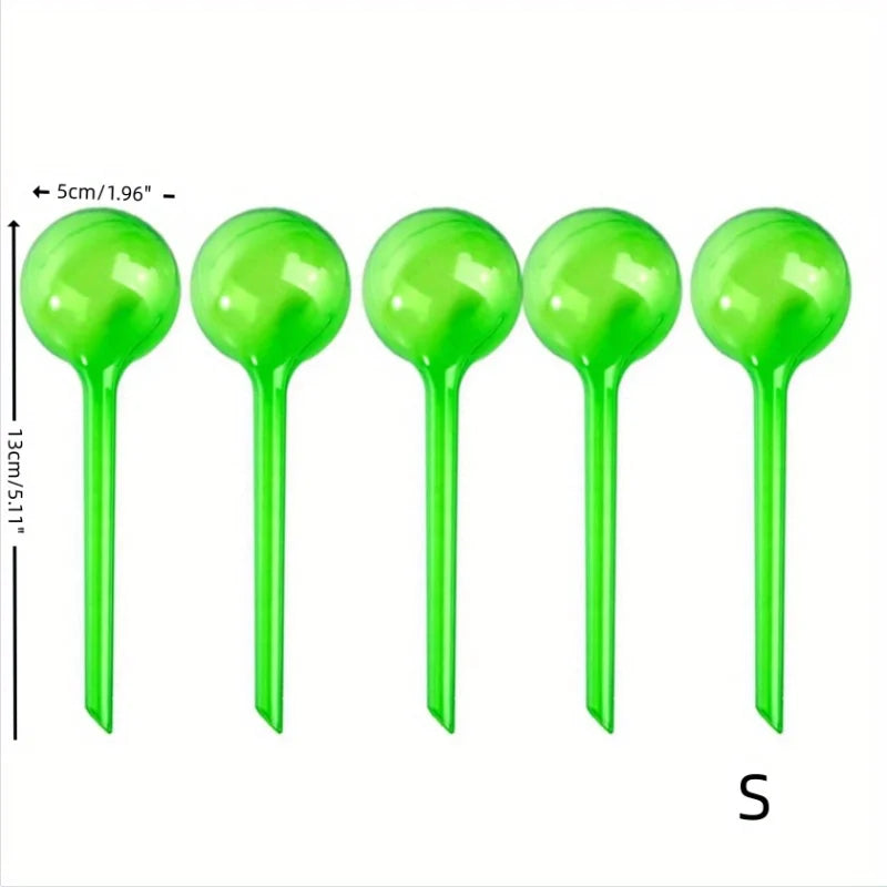 5 Automatic Plant Water Feeders Watering Indoor Outdoor Flower Pot Zpaxo Green - small