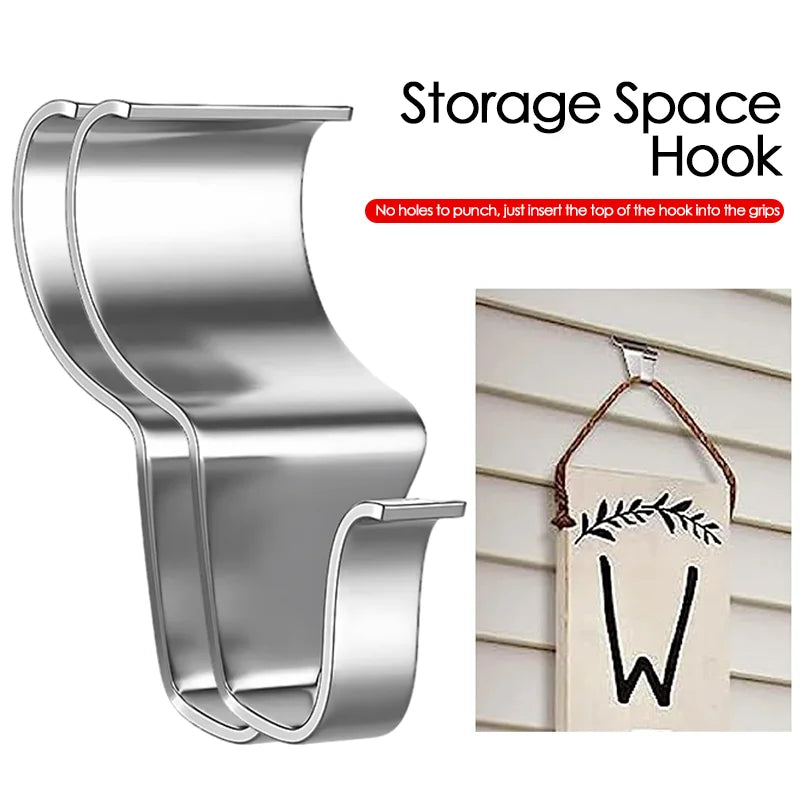 304 Stainless Steel Adjustable Gap Hook No Drill Wall Mount Cabinet