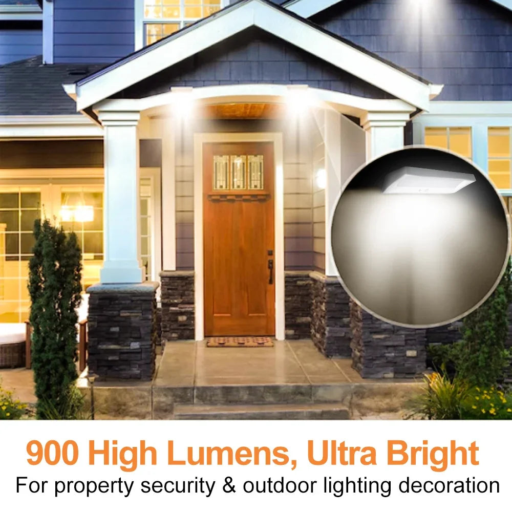 Outdoor Solar Powered LED Lights PIR Sensor Rechargeable Lamp Zpaxo