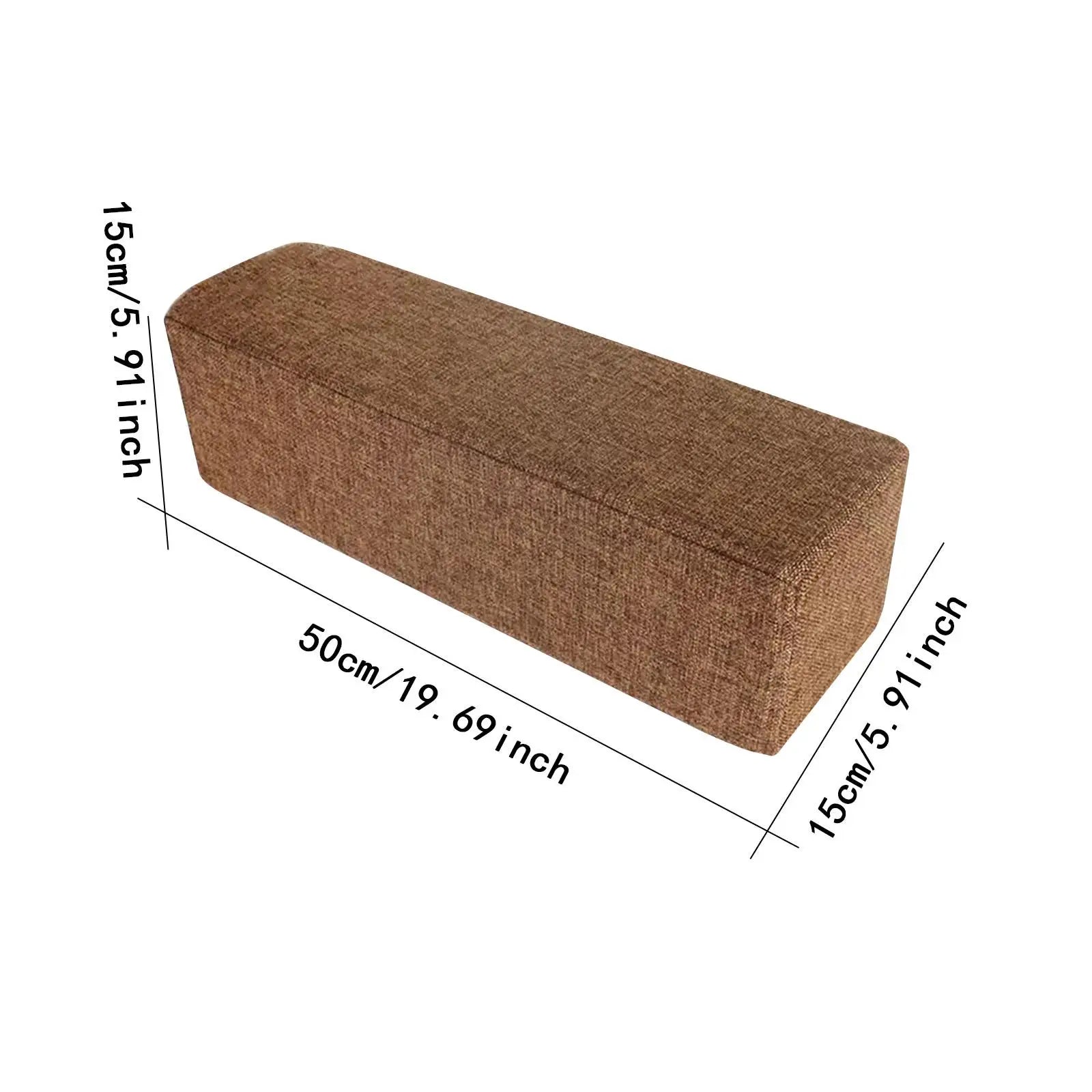 Couch Arm Rest Pillow High Density Foam Bolster with Removable Washable Pillowcase Armrest Cushion for Bedroom Car Home Working Zpaxo