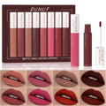 8Pcs/Set Matte Velvet Lip Gloss Long Lasting Nude Shades Non Fading Waterproof Sweatproof Lightweight Comfortable Zpaxo 8PCS SET