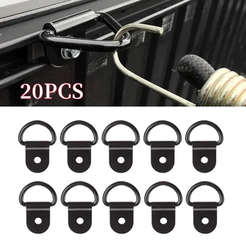 D-Ring Tie Down Anchor Rings – Truck, Trailer, Boat (10–60 Pack)