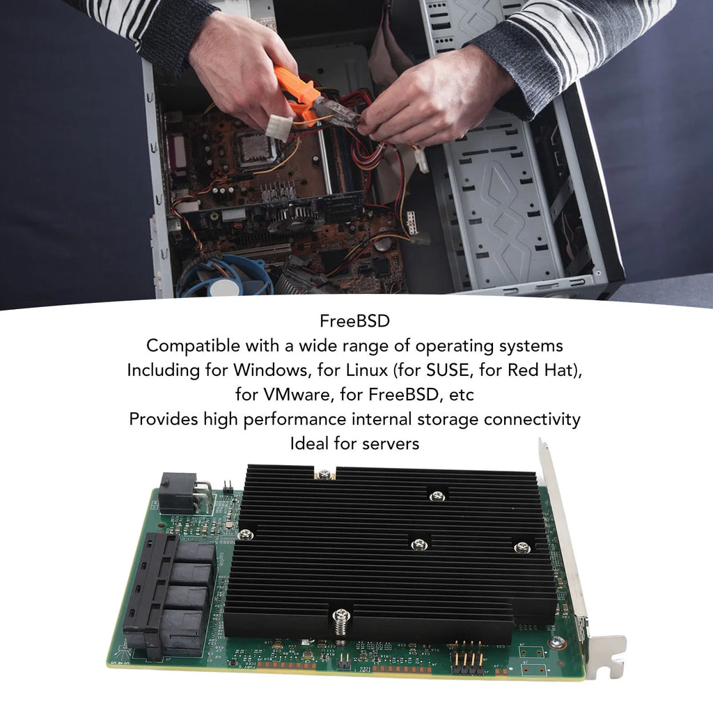 LSI SAS 9300 16I HBA Card 12Gbps 16 SATA SAS Port HBA Controller Card for Windows for Linux for VMware for FreeBSD Zpaxo
