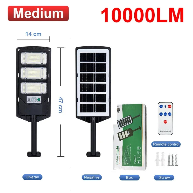 Outdoor Solar Powered LED Street Light with Motion Sensor Waterproof Garden Lighting Lamp Sun Charge Solar Spotlighting Zpaxo 144LED China Mainland