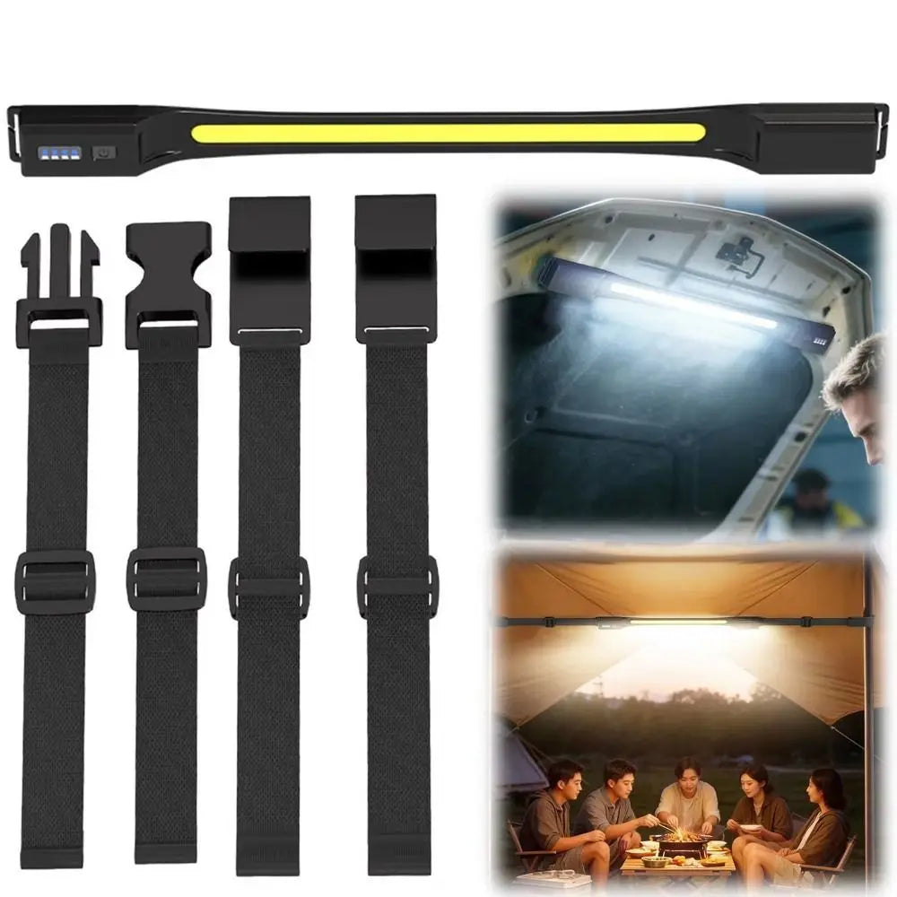 USB Rechargeable LED COB Torch Magnet Strong Work Light Technology Zpaxo