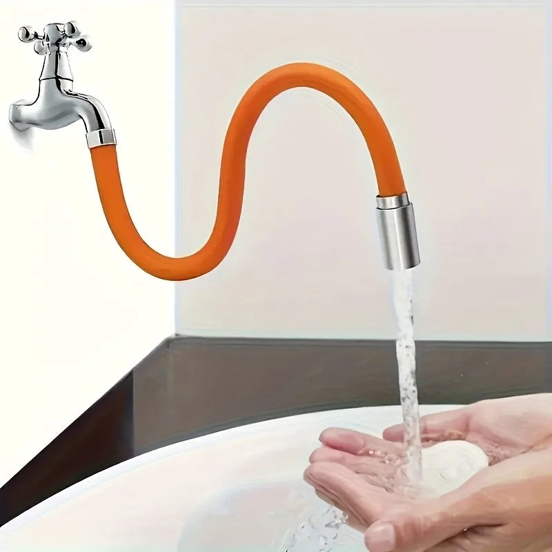 Anti-splash Faucet Extension Hose 360 Rotatable Elbow Adjustable