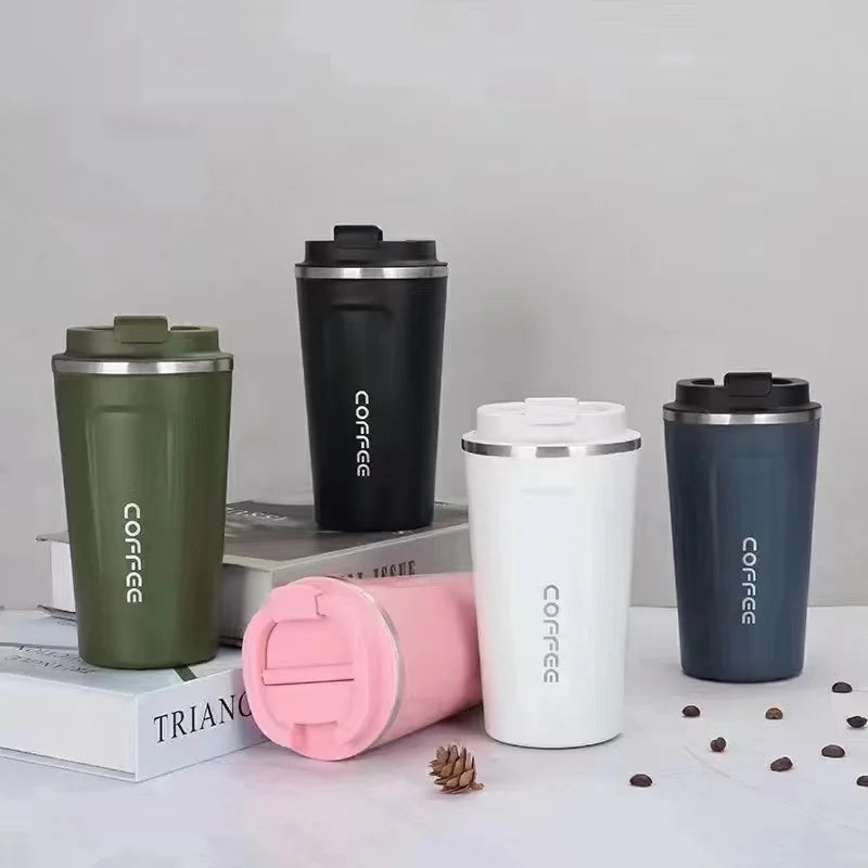 380/510ML Travel Stainless Steel Coffee Cup Thermal Mug Leak-Proof Thermos Bottle Tea Coffee Mug Vacuum Flask Insulated Cups Hot Zpaxo