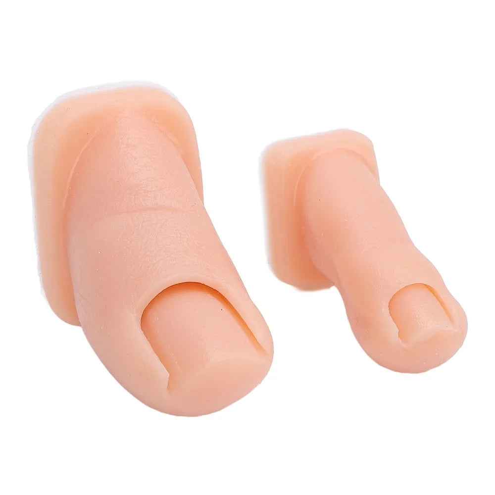 2pcs Silicone Silicone Practice Toes Model Flexible Artificial Toe Simulator Manicure Training Toes Pedicure Practice Mannequin Zpaxo