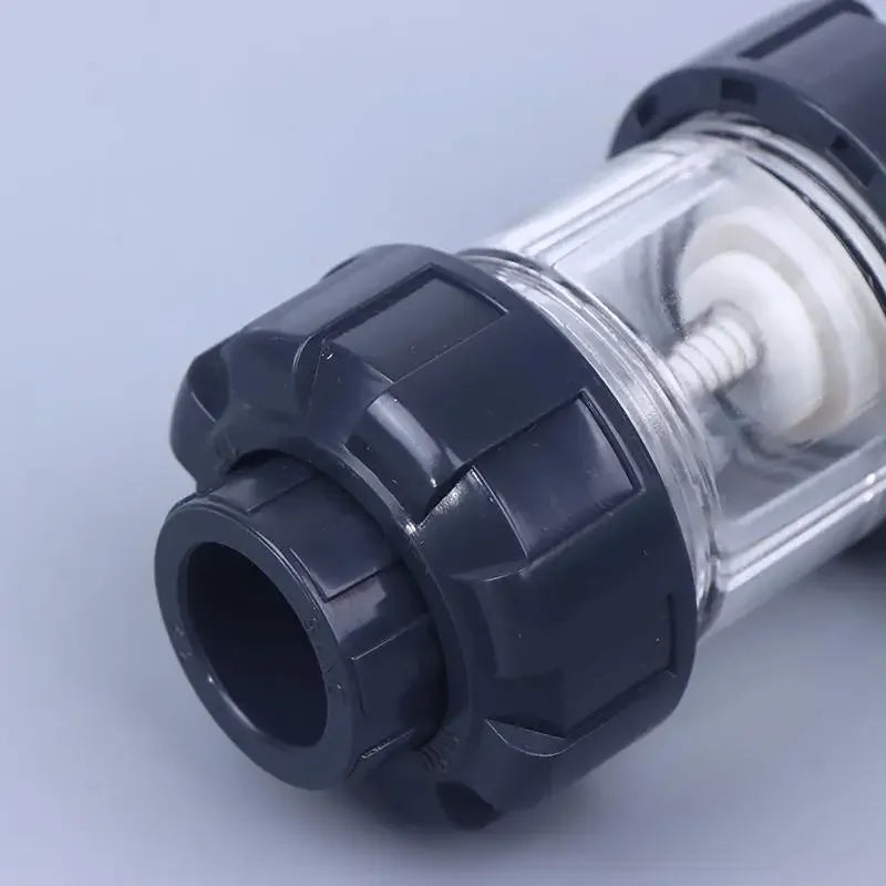 1PC PVC-U Aquarium Check Valves Non Return Anti-siphon Fish Tank Lifting Check Valve 20/25/32mm Transparent Zpaxo