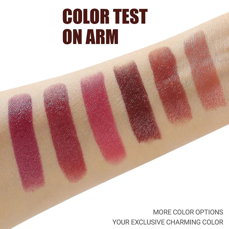 Matte Velvet Moisturizing Lipstick Silky Texture Lasting Easy To Apply Lip Sticks Sexy Red Solid Lip Gloss Makeup Gift for Women Zpaxo