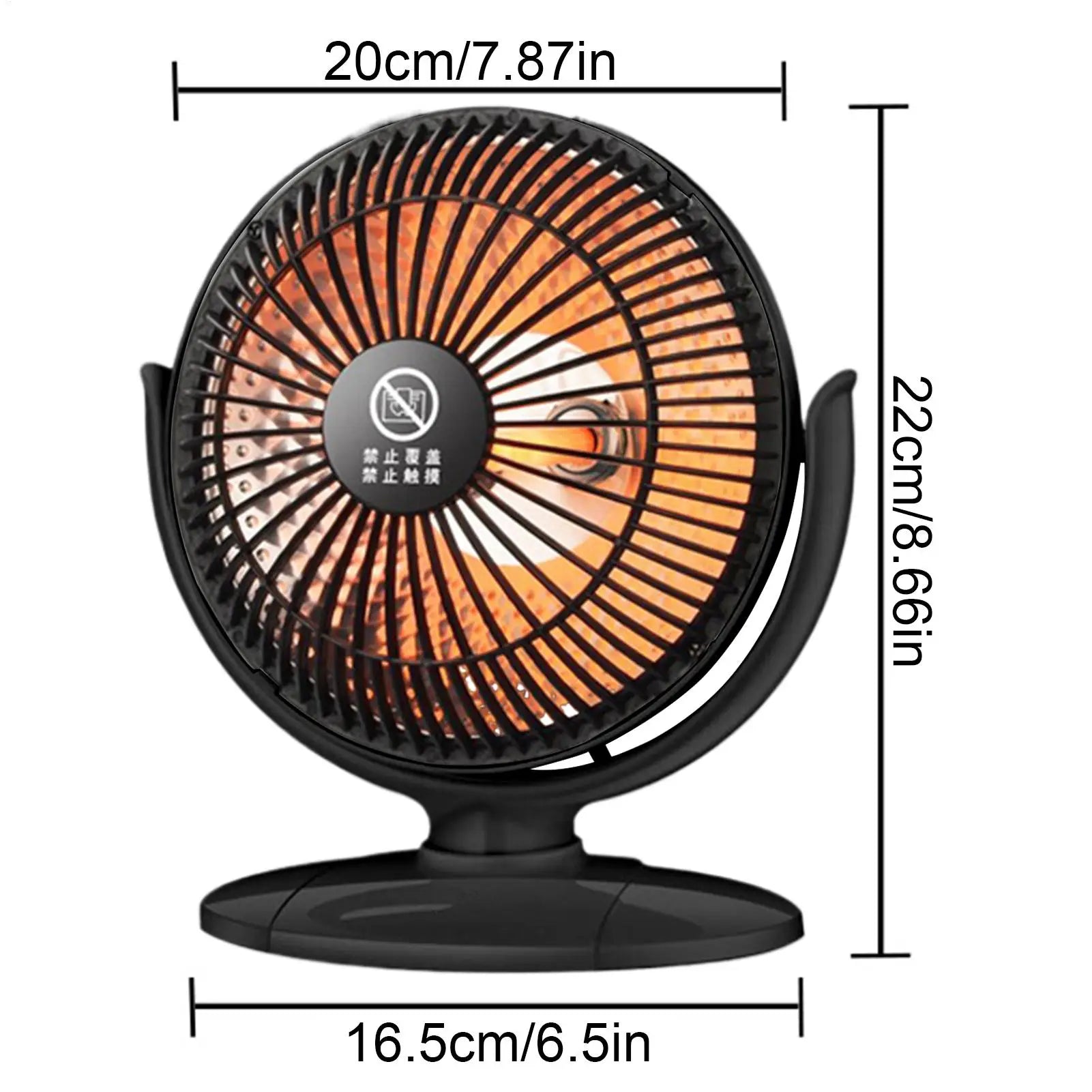 Space Heater Portable 200W Appliances 6 Inches Dumping Shutdown Zpaxo