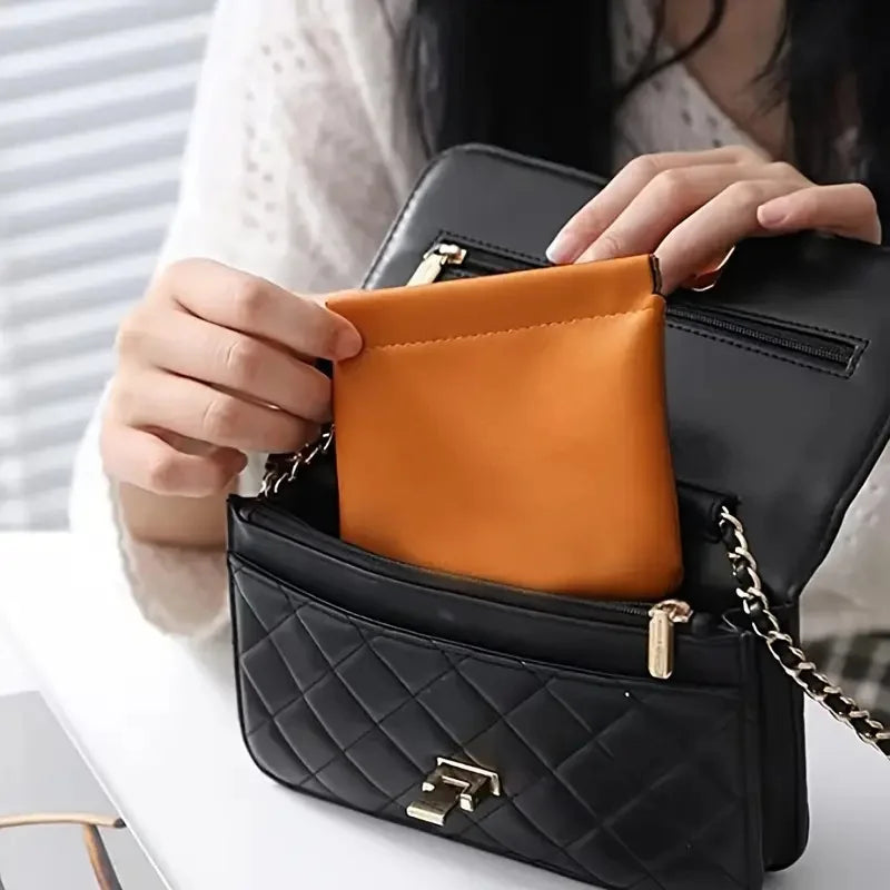PU Leather Mini Pouch – Coin Purse & Earphone Organizer Bag Mini Leather Pouch Zpaxo