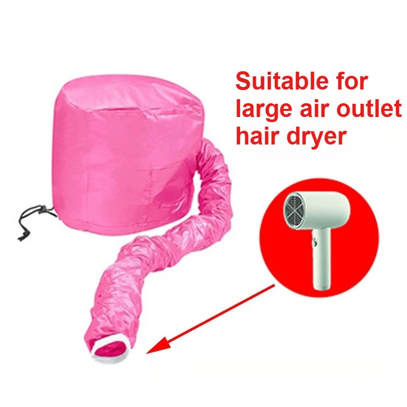 Portable Hair Bonnet Dryer Cap – Diffuser & Oil Treatment Hair Bonnet Dryer Cap Zpaxo Pink B version