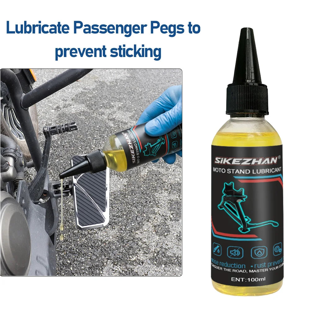 100ml Motorcycle Chain Lubricating Oil Main/Side Parking Stand Lubricants Maintenance Rust Noise Reducing Bicycles Chain Oil Zpaxo