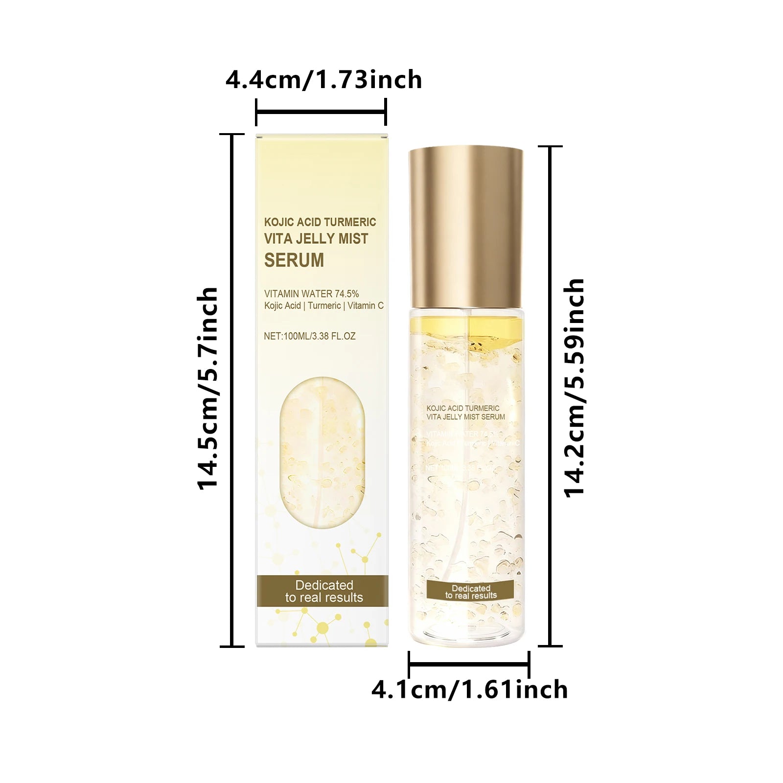 Hoygi Jelly Mist Serum – Brightening & Hydrating Face Spray Face Mist Serum Zpaxo Yellow KojicTurmeric