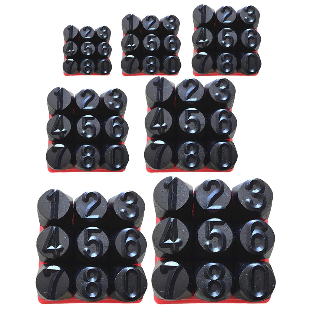 Steel Letter Number Stamp Precision Punch Set for Leather Craft Tools DIY Metalworking and Wood Personalization Zpaxo