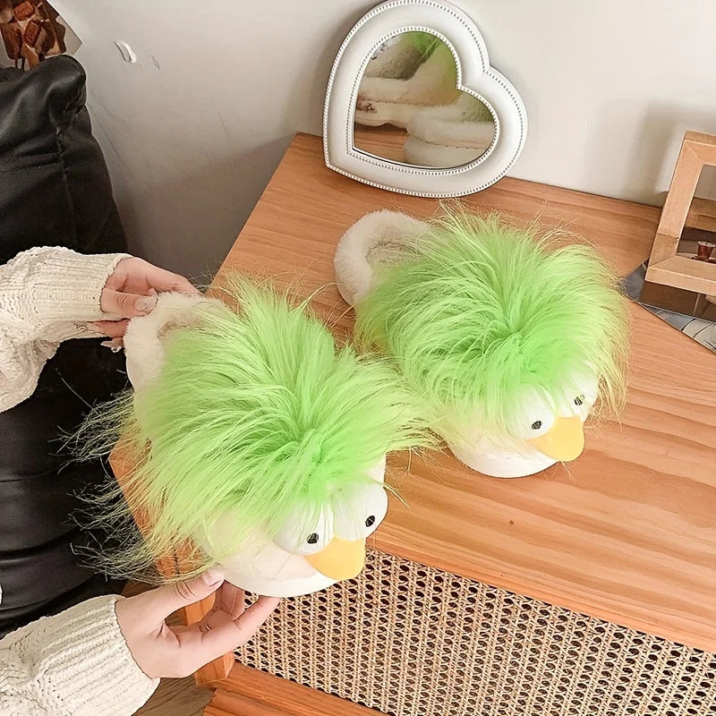 Unisex Novelty Spirit Guy Cotton Slippers Men Women Warm Anti Slip