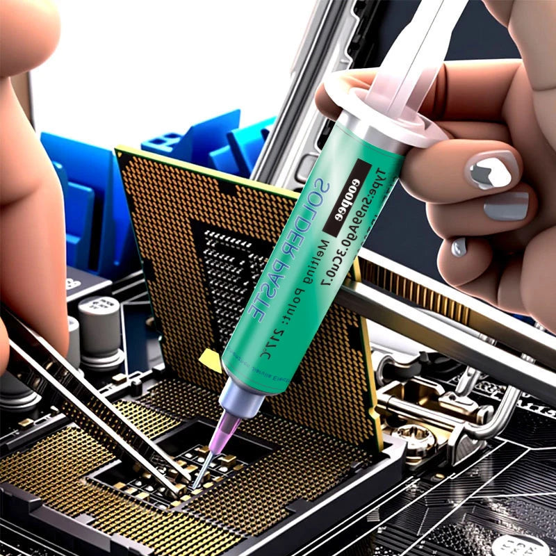 Sn99Ag0 3Cu0 7 Lead High-temperature Solder Paste Needle Tube SMT PCB