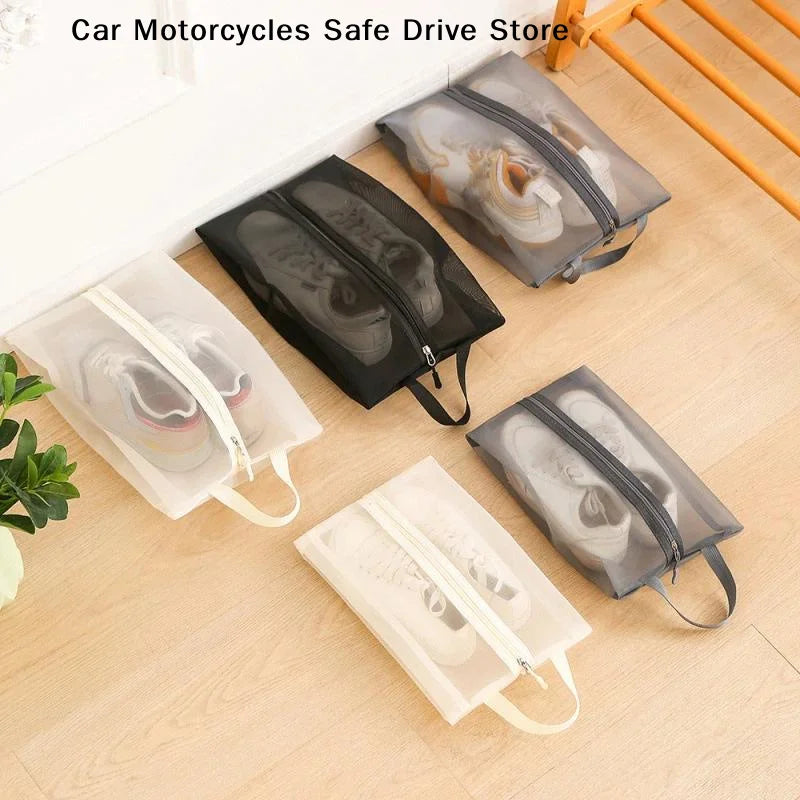 M1Pcs Large Capacity Organizer Foldable Breathable Mesh Shoe Bags Gym
