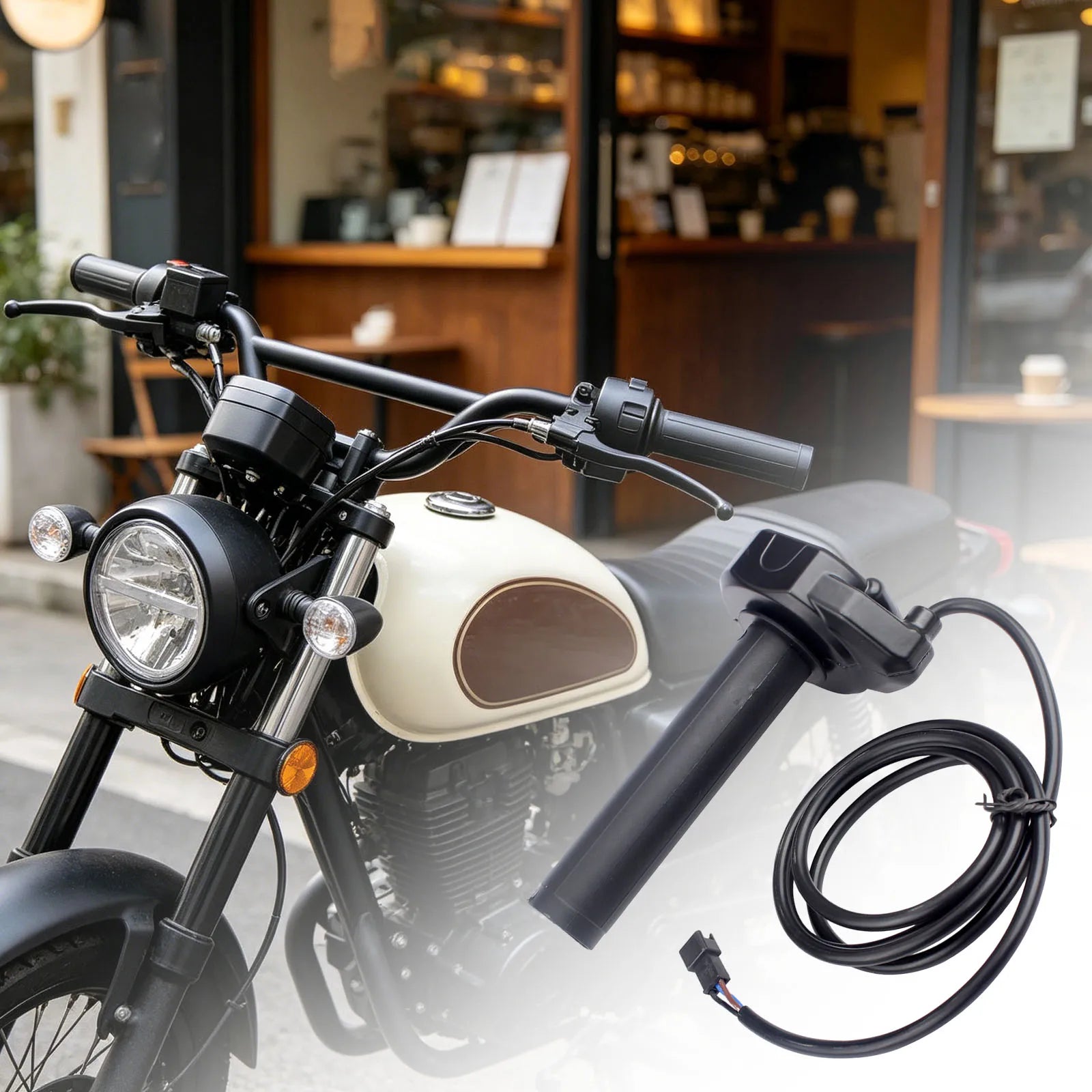 Motorcycle Throttle Grip Handlebar Accelerated Handle Throttle For Ridstar Q20 Electric Dirt Bike Parts Full Twist Throttle Grip Zpaxo