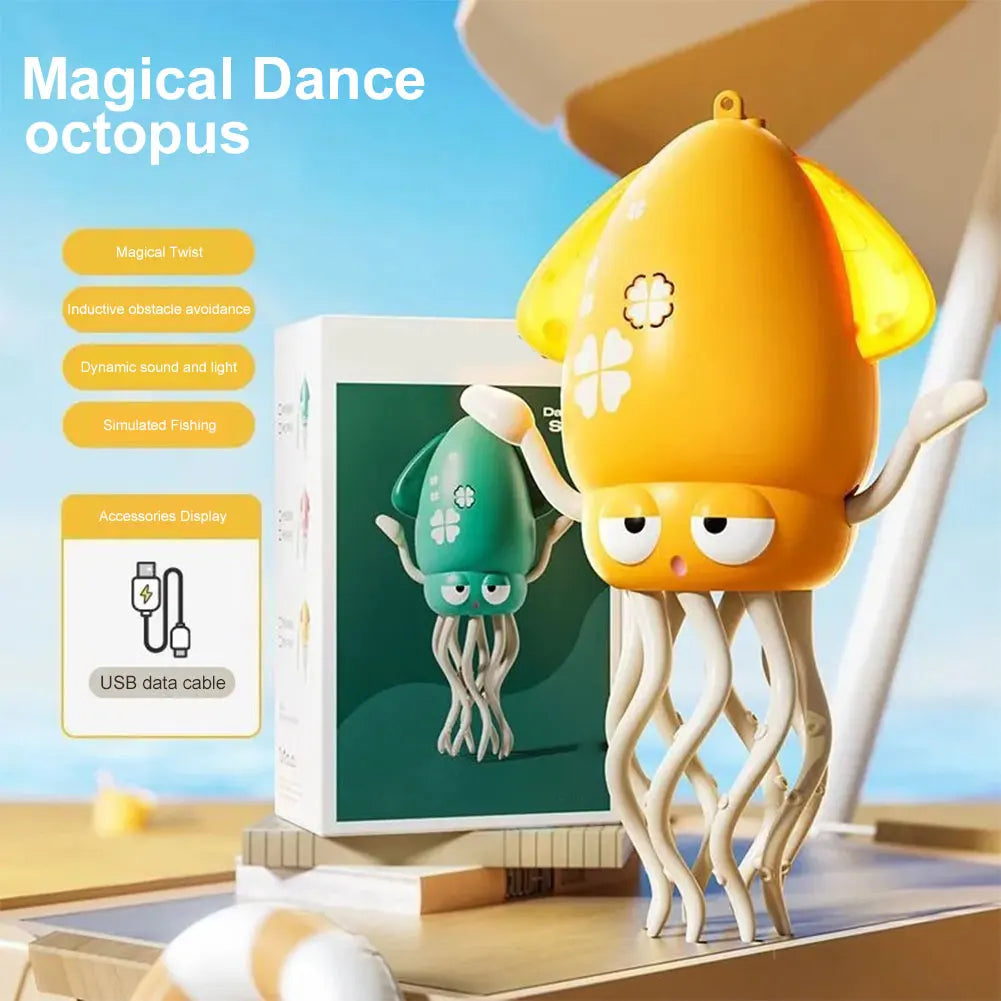 Electric Dancing Octopus Toy with Music & Lights Anti-stress Automatic Octopus Electric Pet Toys Birthday Gifts for Toddlers Zpaxo