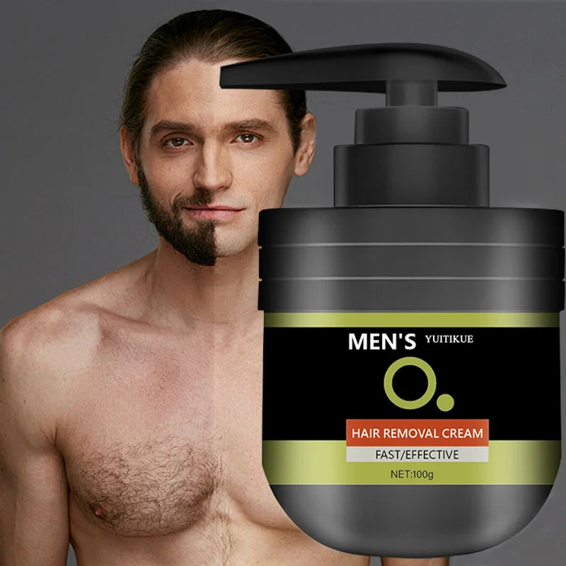 YUITIKUE Men's Hair Removal Cream 100g – Gentle & Fast Hair Removal Cream Zpaxo