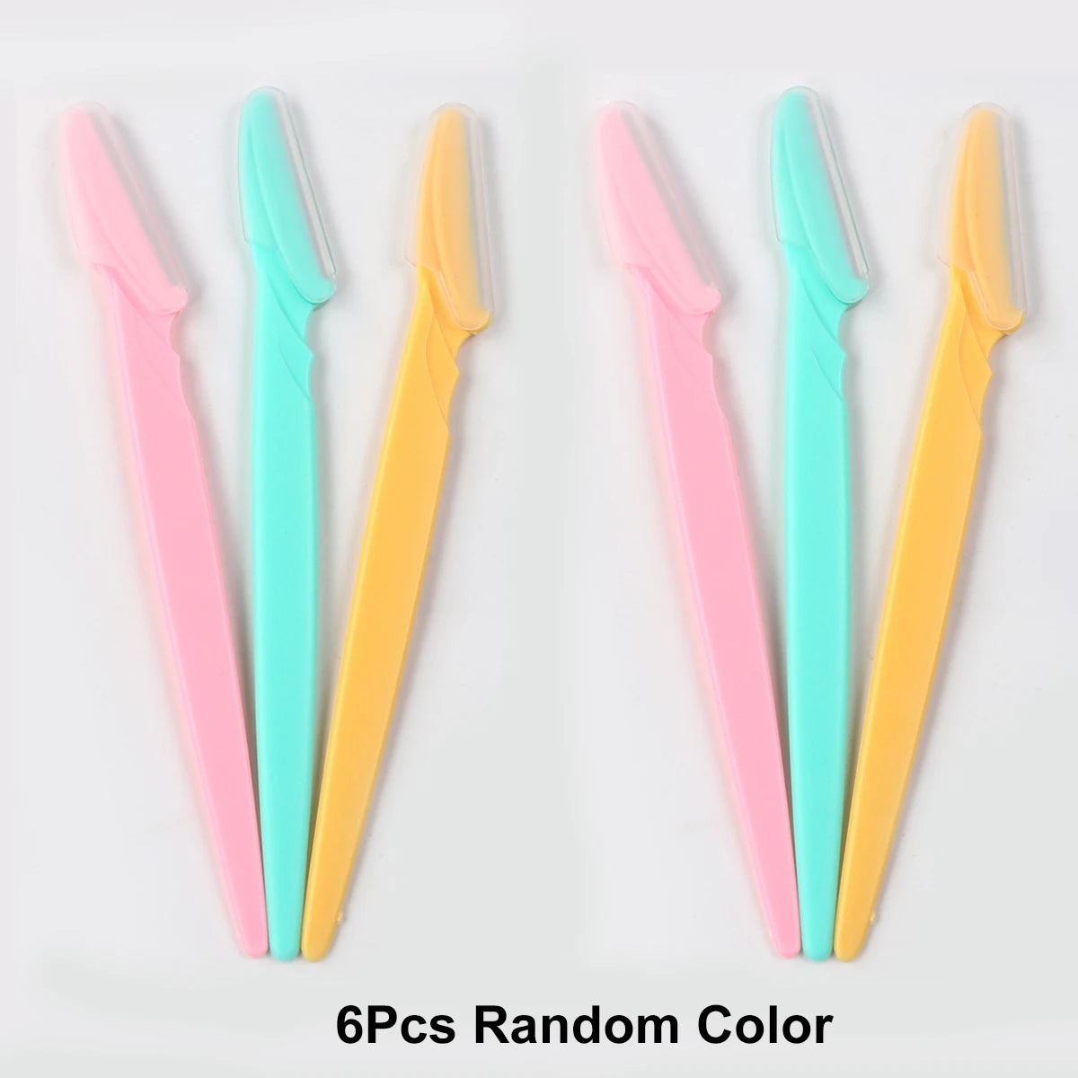 3/6/12Pcs Eyebrow Razor Multipurpose Facial Trimmer Hair Remover Eyebrow Shaper for Women and Men Zpaxo 6Pcs Random Color