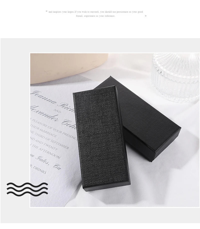 Black Rectangle Watch Box – Elegant Wristwatch Gift Case