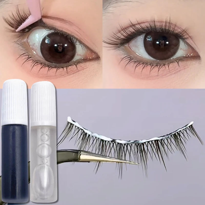 1/3/5pcs Clear Black False Eyelash Extension Glue Long Lasting Waterproof Fast Dry Strong No Irritation Eyelash Primer Makeup Zpaxo