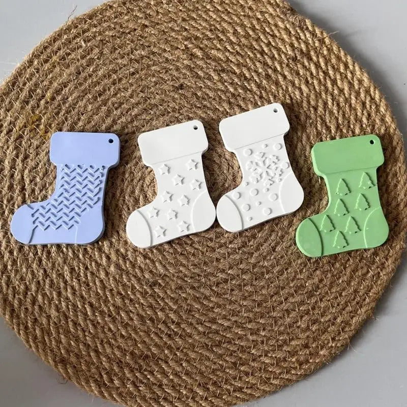 Christmas Stocking Silicone Molds DIY Holiday Decorations Baking