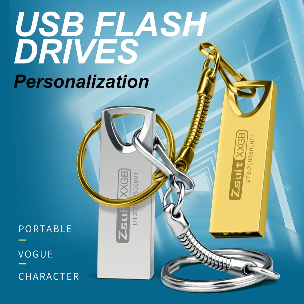 Zsuit 10Pcs USB Flash Drive 64GB Pen Drive 2G 4G 8G Metal Pen Drive Usb Stick 32G Memory Stick Free Custom Logo Flash Usb 3.0 Zpaxo