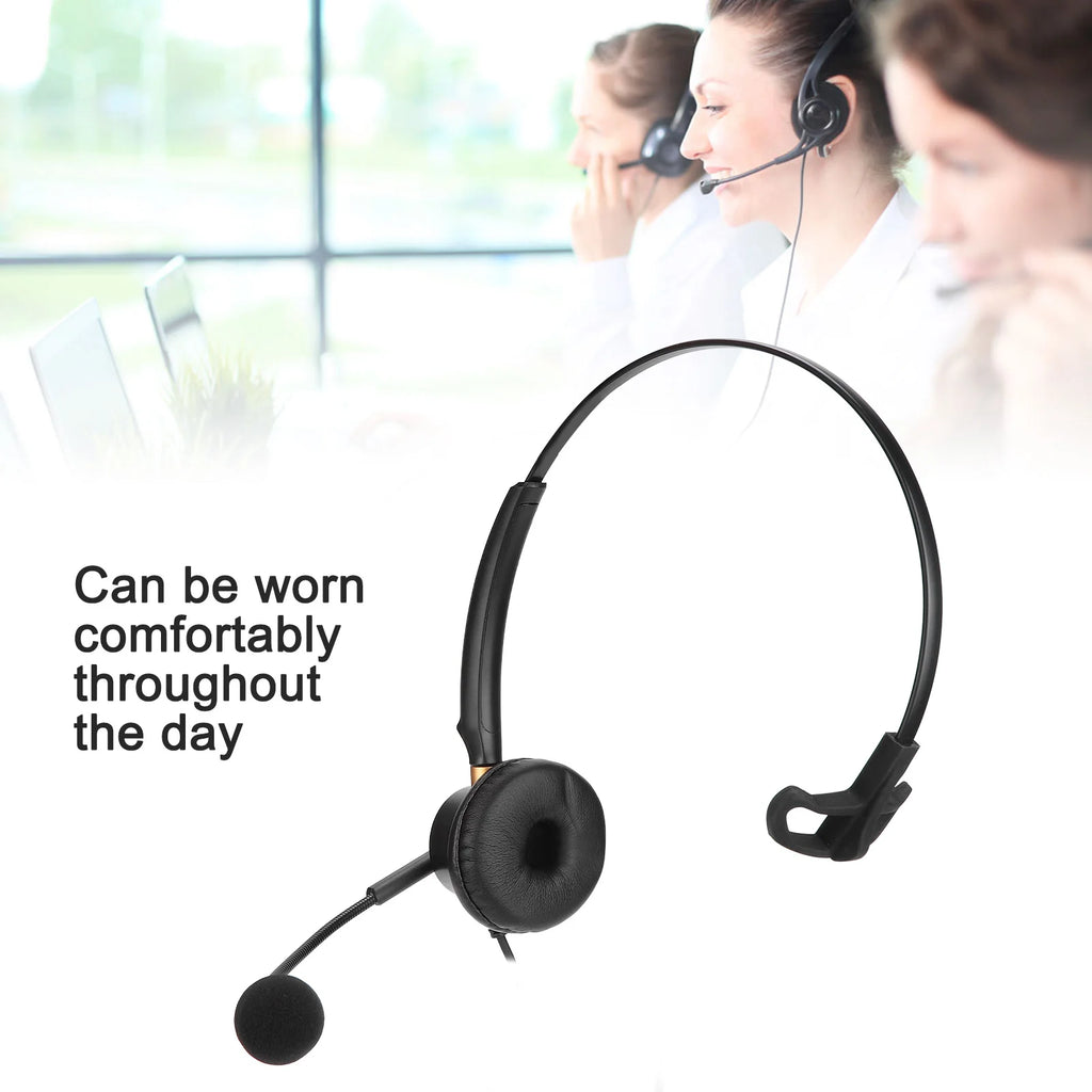 H600 2 5 Telephone Headset Single Ear Customer Service Headphone