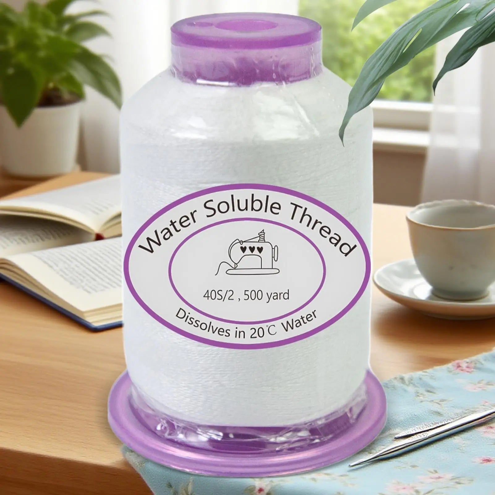 Sewing Machine Thread 1492 7ft Water Soluble Spool Dissolvable String