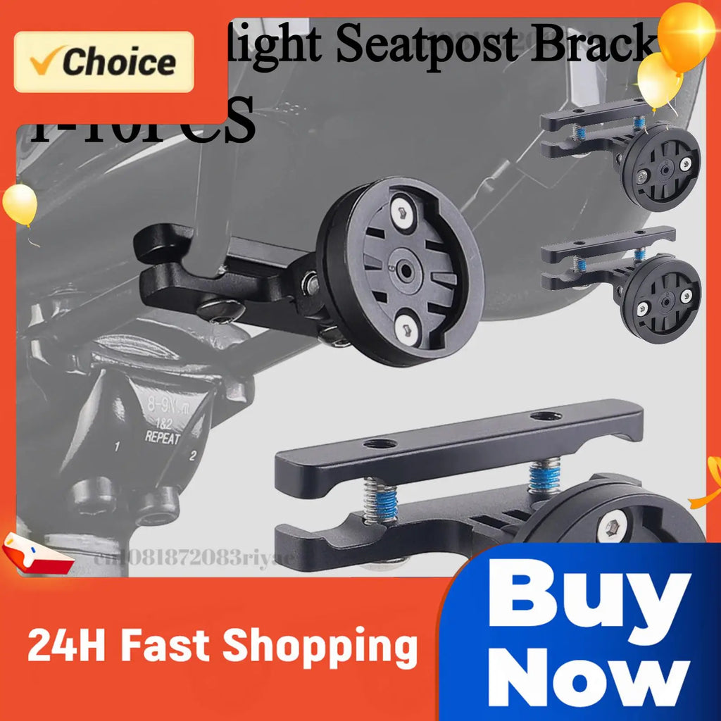 1- Bike Taillight Seatpost Bracket Adjustable Bicycle Tail Light Zpaxo